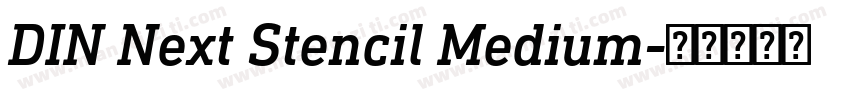 DIN Next Stencil Medium字体转换
